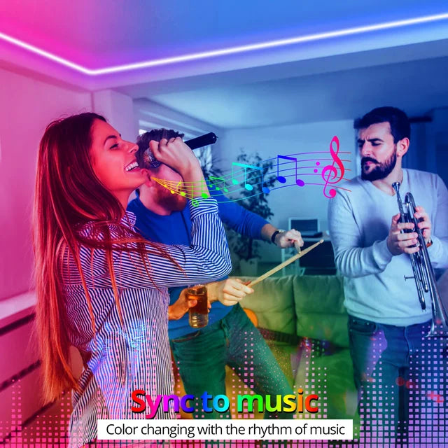 Tuya Multicolour Neon SMART LED  RGB Lichtslang waterdicht met muzieksync.