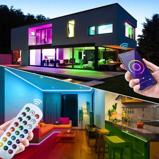 Tuya Multicolour Neon SMART LED  RGB Lichtslang waterdicht met muzieksync.