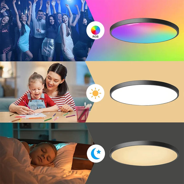 Tuya Multicolour Neon SMART LED  WiFi RGB Plafondlamp rond