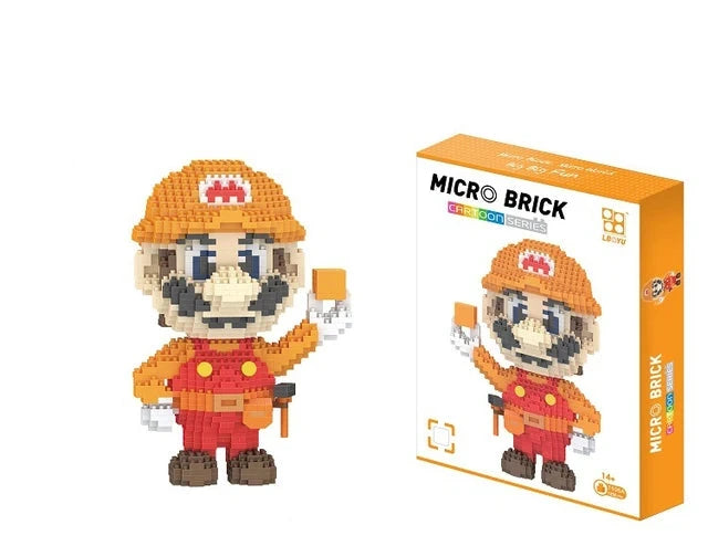 Mini Bricks Mario Bros figuren 15-20 cm