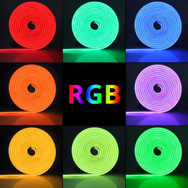 Tuya Multicolour Neon SMART LED  RGB Lichtslang waterdicht met muzieksync.